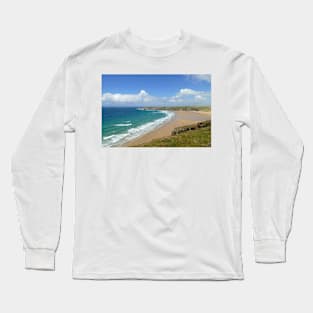 Holywell Beach, Cornwall Long Sleeve T-Shirt